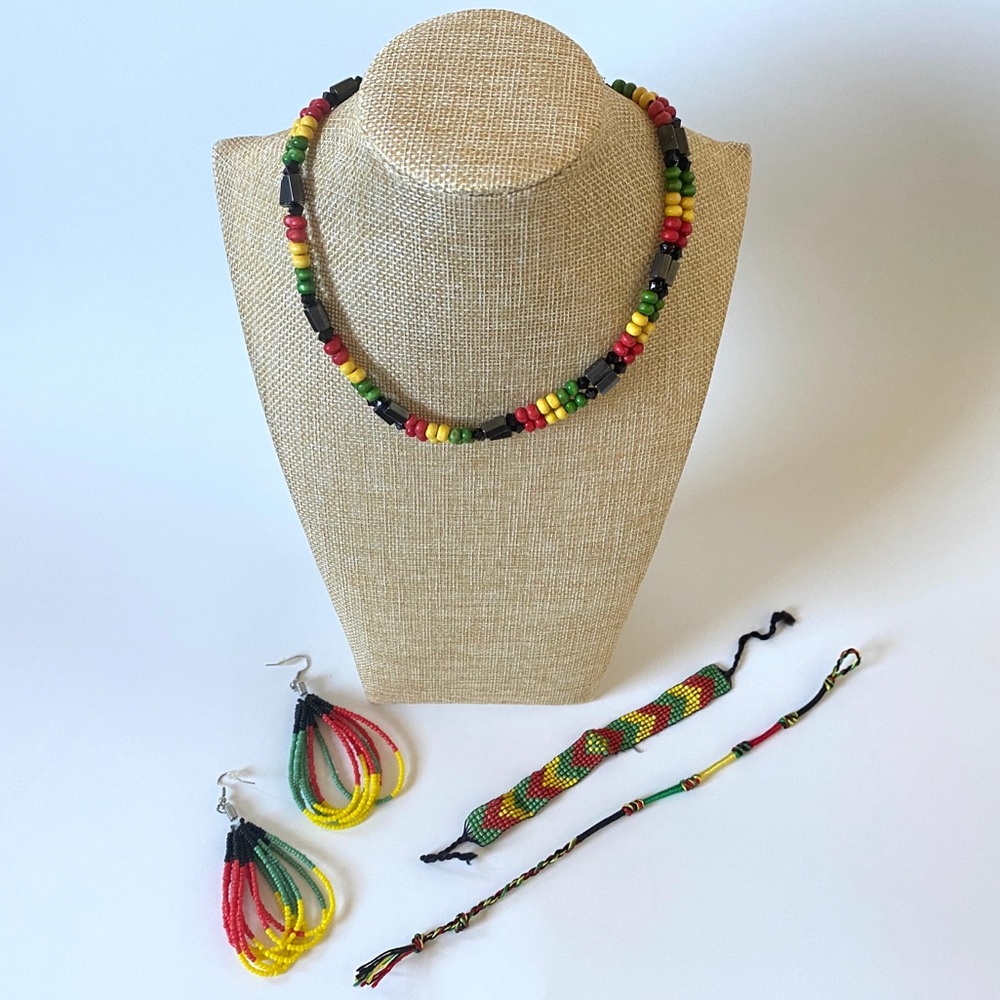Set of 4 - Rasta Jewelry Bundle